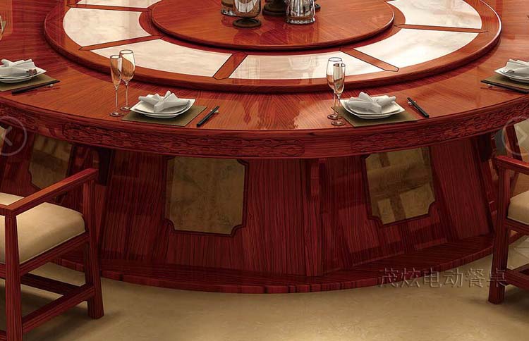 新中式电动餐桌--型号：八方盛宴