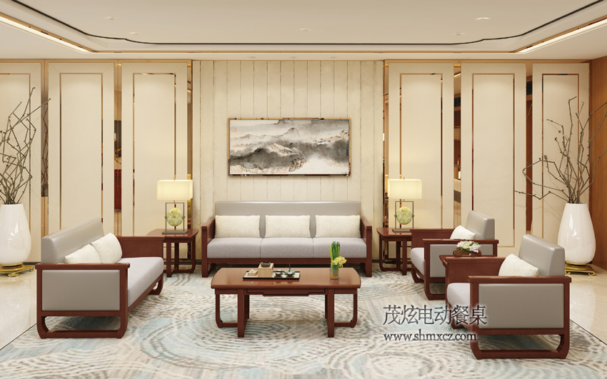 新中式风格包房休闲沙发